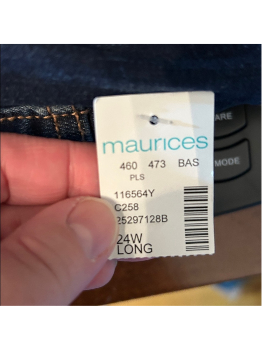 m jeans by maurices Classic Slim Boot Mid Rise Jean size 24W Long - Picture 10 of 10